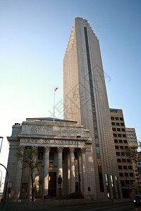 位于下风温尼伯的蒙特利尔大楼银行高清图片