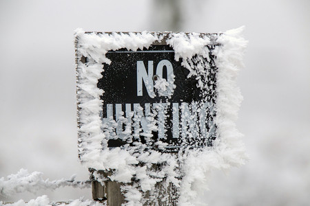 温冬冰霜加拿大萨斯喀彻温加拿大冰风暴标志图片