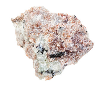 地质采集的自然矿物样本封存白背景的未污染米塞雷特岩背景图片