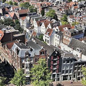 运河游客旅行阿姆斯特丹视图背景图片