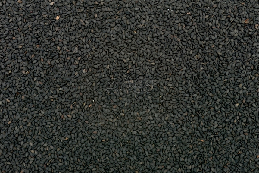 质地黑芝麻籽种子质谱模式食物背景蔬菜植图片