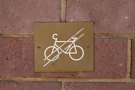 禁止自行车细节笔记墙图片