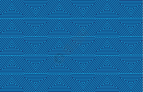 装饰抽象蓝三角背景波无缝的图案海浪抽象背景图片