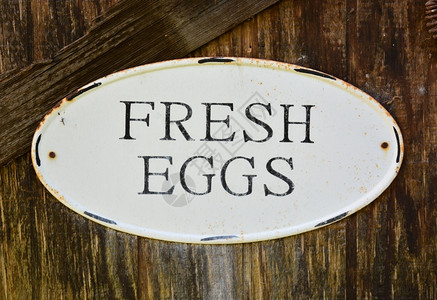 宣传新鲜鸡蛋的旧标志老市场古董图片