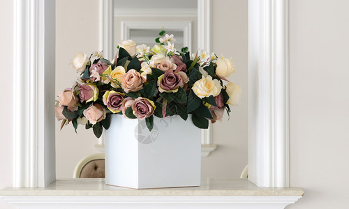 奢华的婚礼室内花卉图片