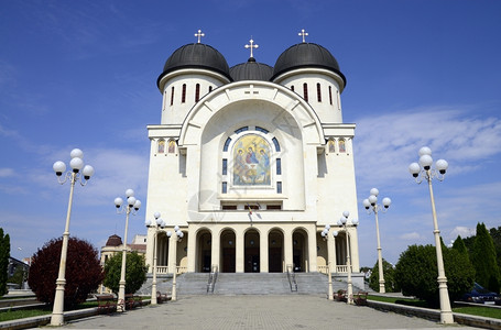 神圣的三一大教堂地标建筑图案该罗马尼亚宗图片