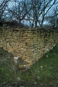 自然古代乡村石墙天空老的图片