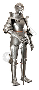 中世纪盔甲老的头盔古董中世纪骑士的盔甲金属保护士兵不受对手冲撞金属保护设计图片