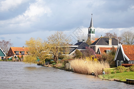 荷兰农村中世纪杜奇荷兰庄语景观图片
