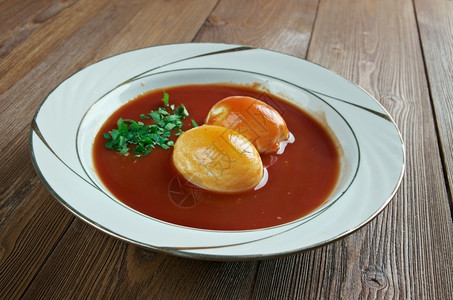 经典的传统Tamatekakut经典海得拉巴番茄菜美食图片