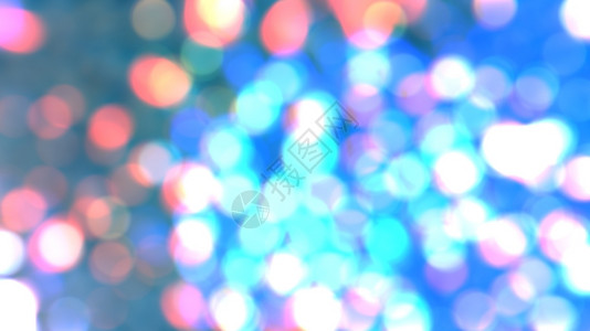 辉光蓝色的彩灯模糊背景抽象bokeh圣诞节图片