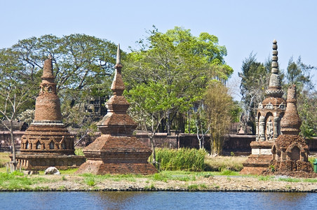 亚洲文化SamutPrakan古城的一部分曼谷图片