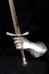 中世纪保护手的骑士E元素防护盔甲保的优质背景图片