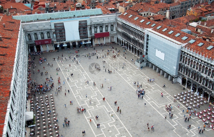 旅游人们城市威尼斯ItalySanMarco广场地标建筑图片