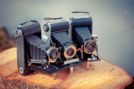 优质的一种技术漂亮旧折叠相机设计漂亮背景图片