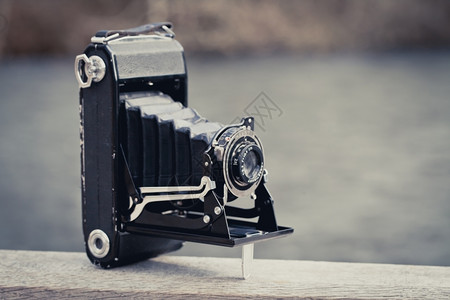 漂亮的旧折叠相机设计漂亮目的好美丽背景图片