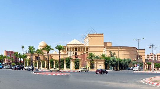 阿拉伯摩洛哥皇家剧院标志建筑图片