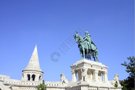 访问建造纪念碑匈牙利布达佩斯市圣蒂芬史雕像地标建筑图片