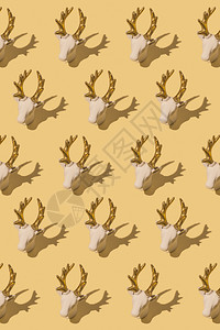 纺织品鹿重复的背景图案古的北欧背景图片