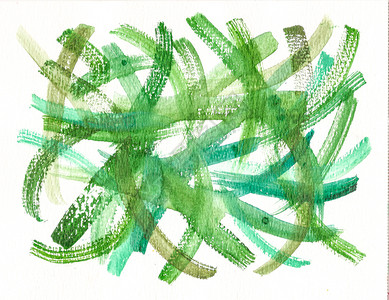 绘画沙佛抽象的绿色背景水彩图片