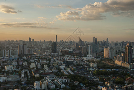 泰国曼谷商业区摩天大楼的曼谷空观适合制作背景图象7月1日至23为了制造多于背景图片