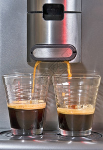 软垫强的煮两杯咖啡热的棕榈机聚合物图片
