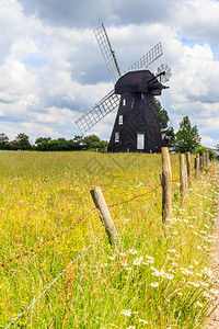 英国白金汉郡里伯勒王子莱西绿色风车海伦奇特恩里斯伯勒背景图片