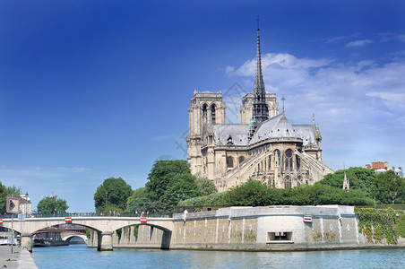 巴黎圣母大教堂城市景观图片
