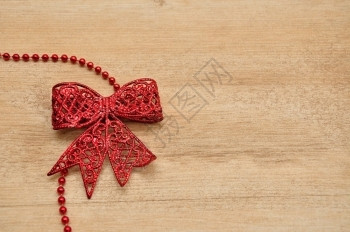 红色圣诞装饰蝴蝶结图片