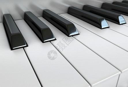 3d钢琴键盘使成为声音背景图片