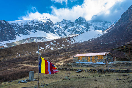 尼泊尔的高山连绵图片
