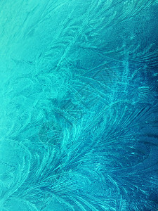 冷冻玻璃冰花冬季背景抽象纹理雪自然寒冷的图片