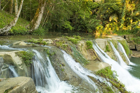 托莱多伯利兹圣安东尼奥瀑布自然水级联户外植被下降图片