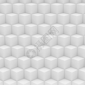 抽象的由白色立方体制成的几何抽象背景白色的墙图片