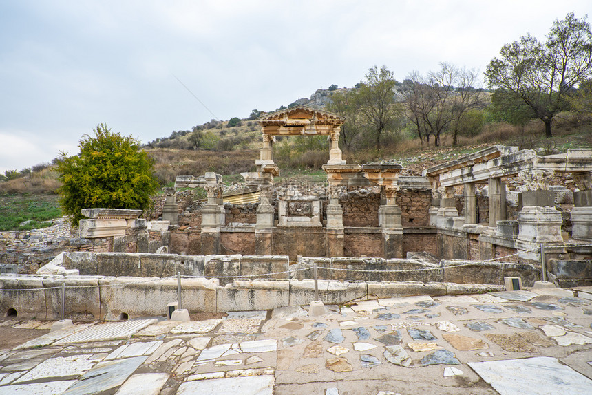 伊兹密尔省土耳其塞库克古希腊城市埃菲苏斯欧洲废墟以弗所图片