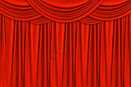 照片摆台奢华艺术歌剧背景窗帘的红色天鹅绒台幕设计图片