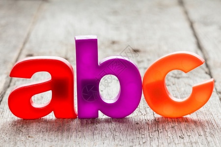 景塑料字母的ABC图片