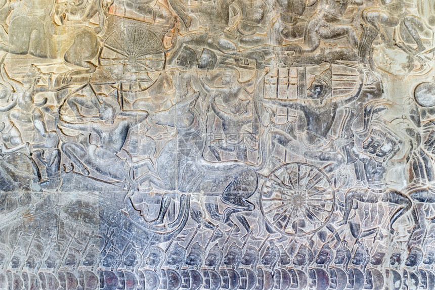 浅浮雕图片安哥窟柬埔寨地点结石宽慰图片