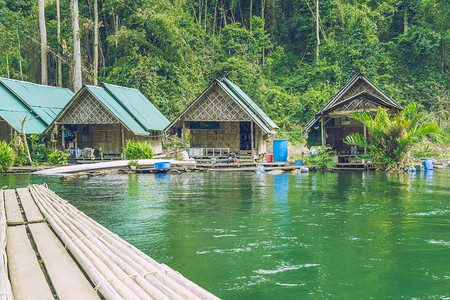 泰国美丽的大气层和自然与旅行软管夏天图片