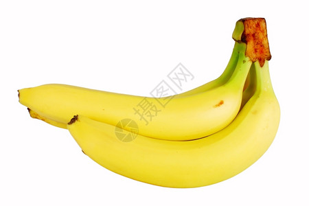 水果美味的素食主义者一群香蕉孤立在白色上图片
