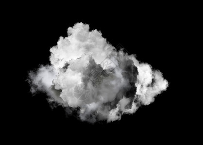 白云爆炸对话框白色的自然气泡黑背景的白云背景