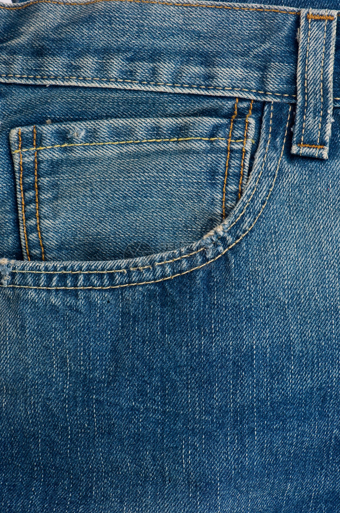 缝纫零售织物蓝牛仔裤的详情图片