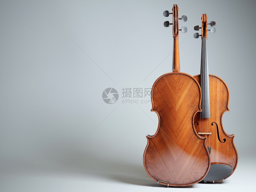 文化使成为质量高品3d让老小提琴与3D隔离了起来图片