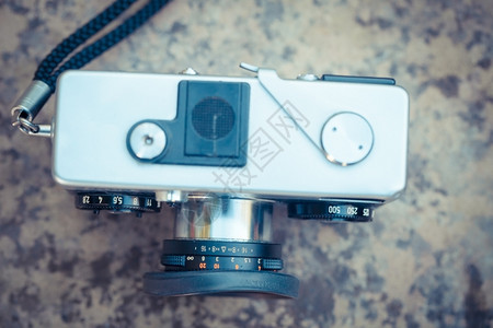 用模拟胶片制作的古老照相机美丽设计照片怀旧的优质图片