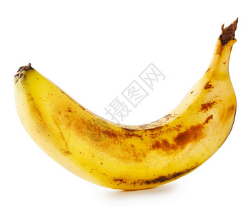 白色的水果种背景孤立的老成熟香蕉素食主义者图片