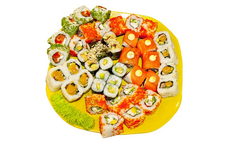 美食国民海藻寿司日食图片
