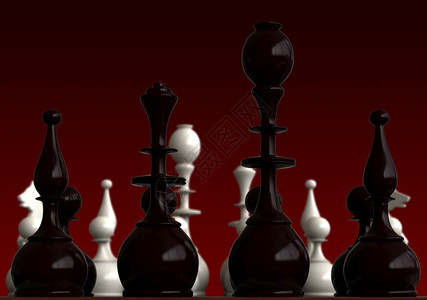 3d红背景的象棋成像游戏将死数据图片