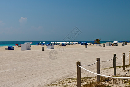 风景优美海岸佛罗里达州迈阿密桑迪海滩假期太阳高清图片素材