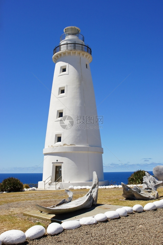 海岸线建造岬澳大利亚Kangaroo岛威洛比角灯塔图片