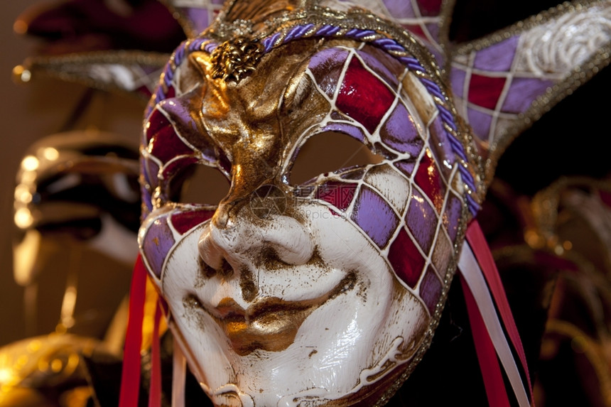 节日威尼斯典型狂欢节面罩照片派对化装舞会图片